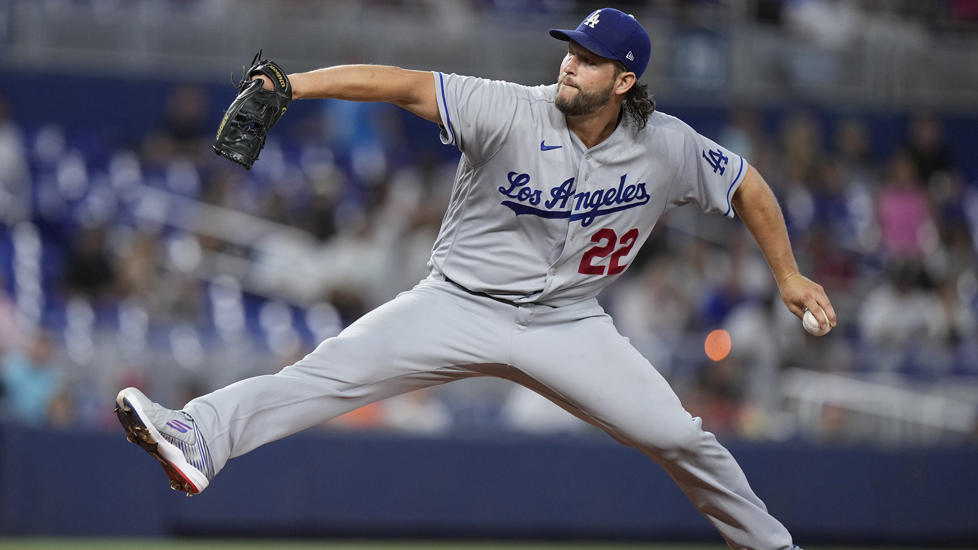 Download Clayton Kershaw In Blue Dodgers Jersey Wallpaper